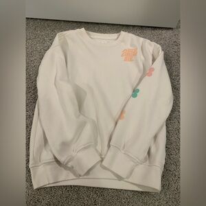 Abercrombie Kids Cream Sweatshirt with Colorful Accents